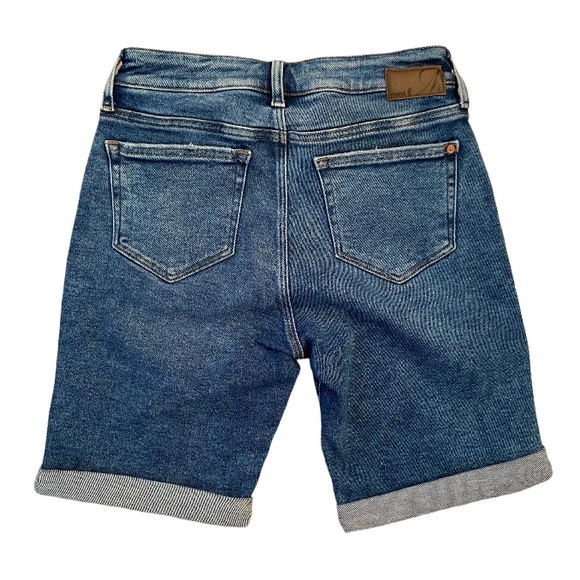 Mavi Jeans Alexis Bermuda Shorts Mid Rise Distressed Size 27 New - Picture 3 of 8